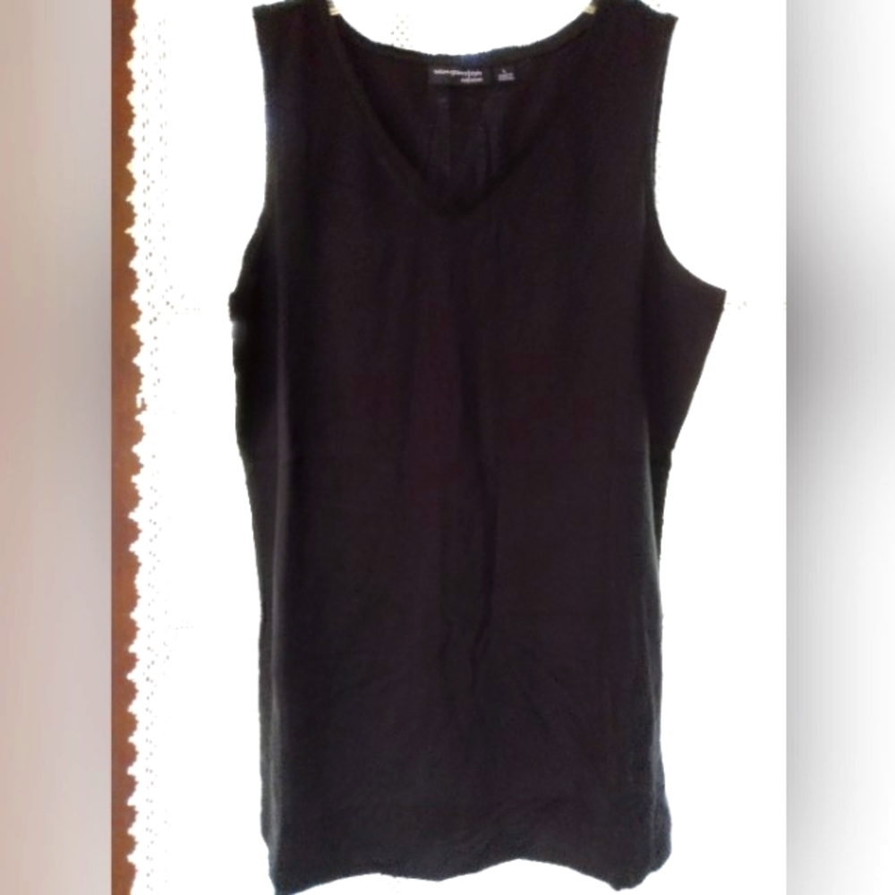 Susan Graver Cotton Modal V-Neck Tank Top NWOT